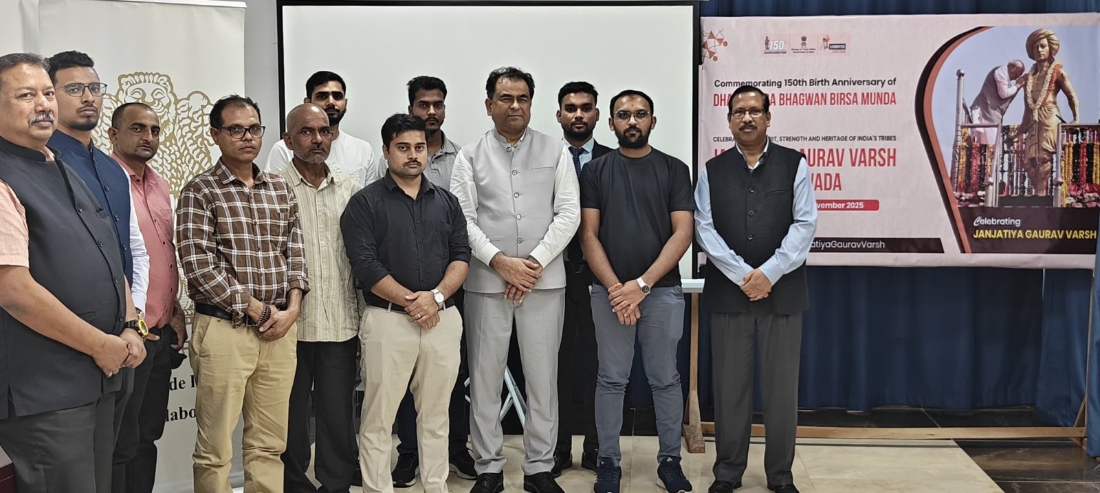 The Embassy celebrated 150th Birth Anniversary of Bhagwan Birsa Munda and Janjatiya Gaurav Varsh Pakhwada on 14 Nov. 2025 with talks and screening of a film on his life and legacy.