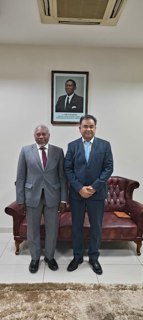 Ambassador Prashant Kumar Das met Secretary General H.E. Mr. Matias Nguema Mba Medja, Ministry of Foreign Affairs, International Cooperation and Diaspora of Equatorial Guinea on 31th Oct. 2025 and discussed bilateral issues between India and Equatorial Guinea.