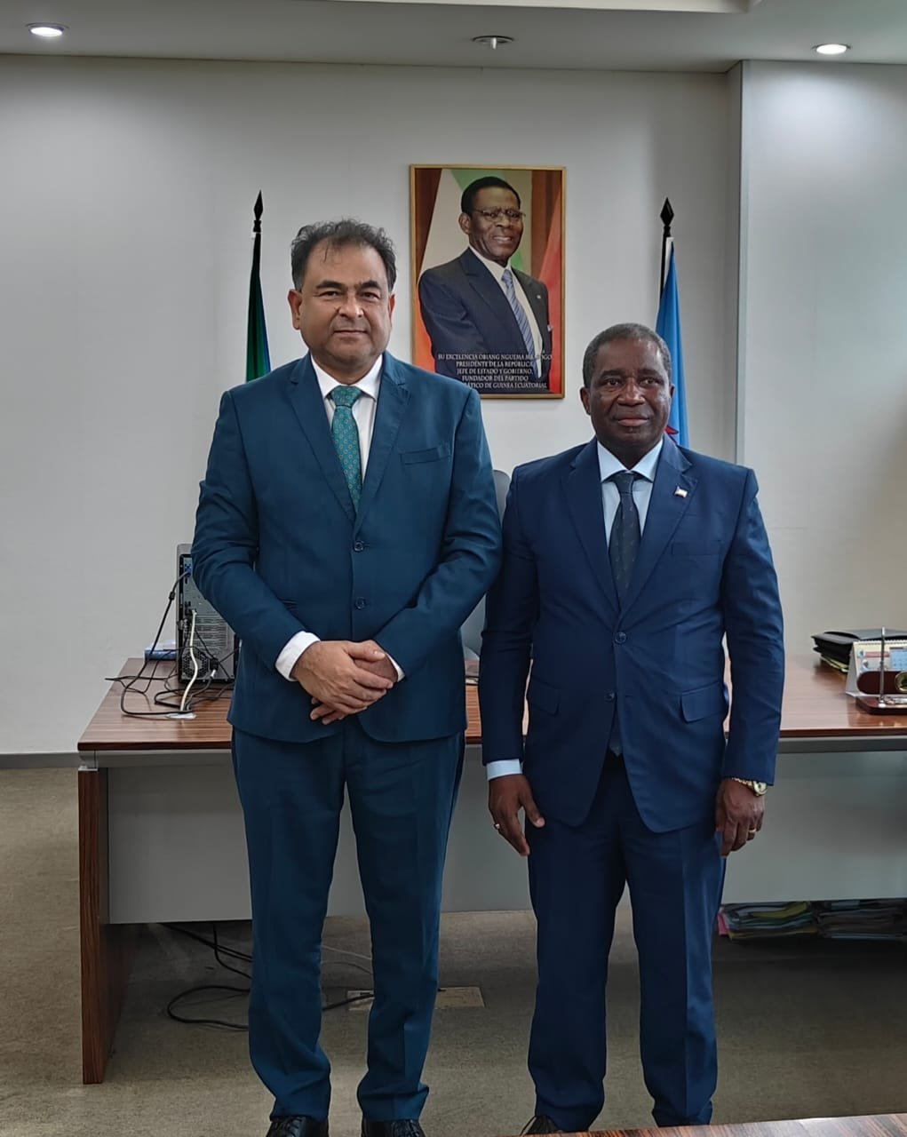 Ambassador Prashant Kumar Das called on H.E. Mr. Domingo Mba Esono Nsang, Minister Delegate for Hydrocarbons and Mining Development of the Republic of Equatorial Guinea on 03rd Nov. 2025 and discussed ways to strengthen bilateral cooperation in the fields of Hydrocarbons and Mining.