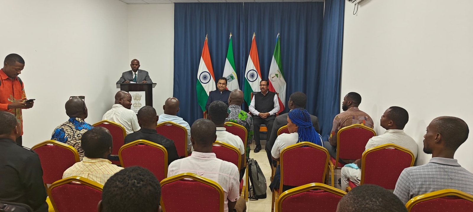 In an orientation session dated 07th Nov. 2025, Ambassador interacted with officials of Equatorial Guinea going to attend a special ITEC training course on 