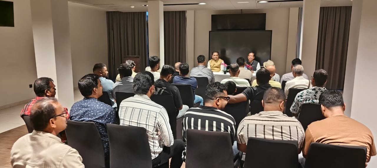 Ambassador and Head of Chancery interacted with Indian Diaspora in an Open House held in Bata city to hear consular concerns and suggestions on 13 June 2026. A