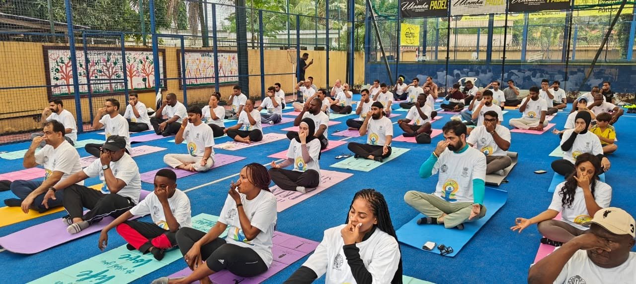 Embassy of India, Malabo organized a Special Yoga Session in celebration of 12th International Day of Yoga  in Bata on 14 June, 2026