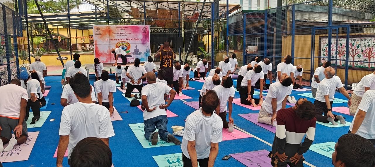 Embassy of India, Malabo organized a Special Yoga Session in celebration of 12th International Day of Yoga  in Bata on 14 June, 2026