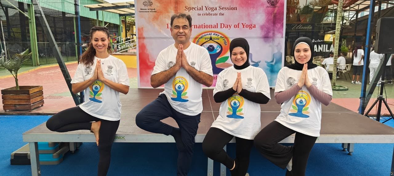 Embassy of India, Malabo organized a Special Yoga Session in celebration of 12th International Day of Yoga  in Bata on 14 June, 2026