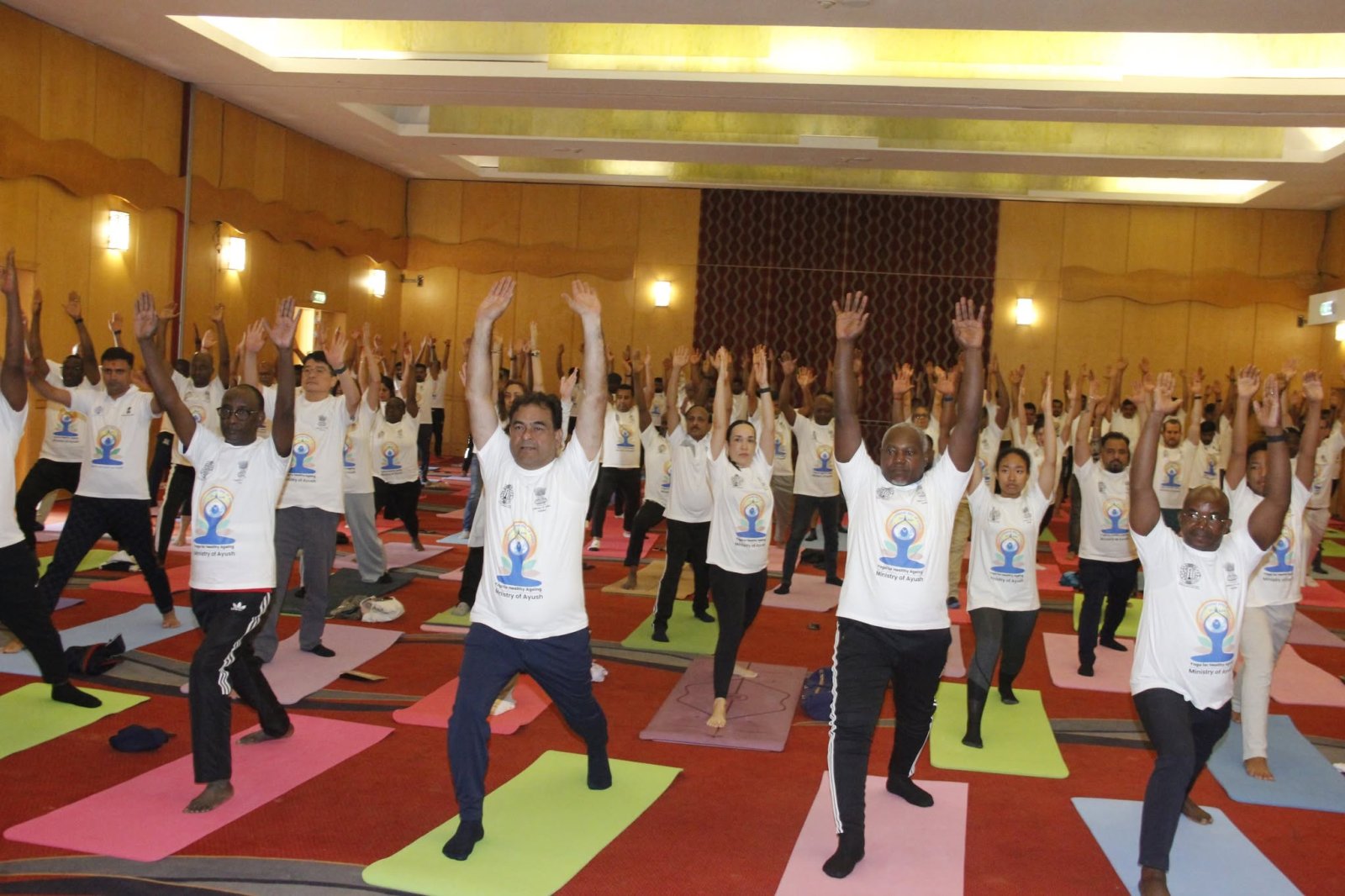 Embassy of India, Malabo celebrated the 12th International Day of Yoga at Bisila Palace, Malabo on 21 June, 2026 with Indian diaspora and friends of India.