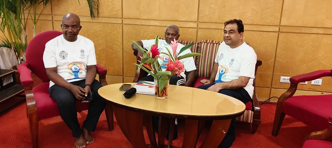 Embassy of India, Malabo celebrated the 12th International Day of Yoga at Bisila Palace, Malabo on 21 June, 2026 with Indian diaspora and friends of India.