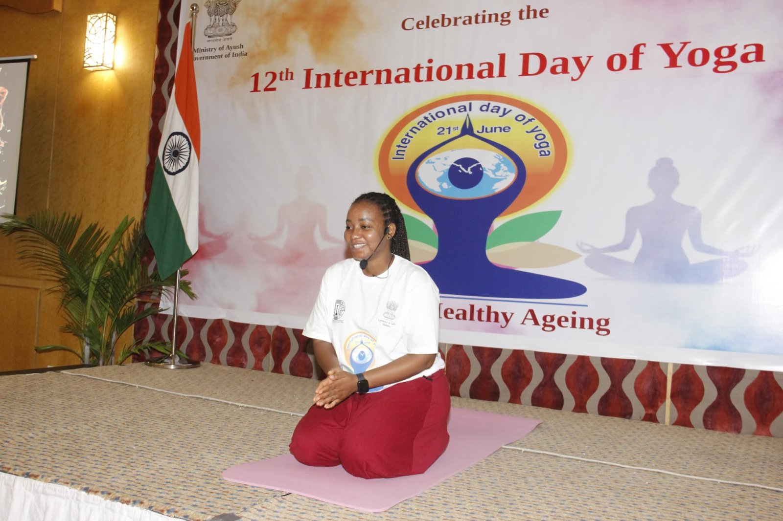 Embassy of India, Malabo celebrated the 12th International Day of Yoga at Bisila Palace, Malabo on 21 June, 2026 with Indian diaspora and friends of India.