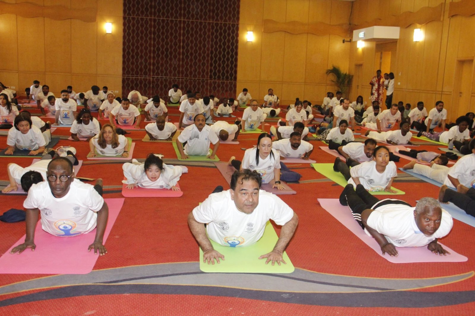 Embassy of India, Malabo celebrated the 12th International Day of Yoga at Bisila Palace, Malabo on 21 June, 2026 with Indian diaspora and friends of India.