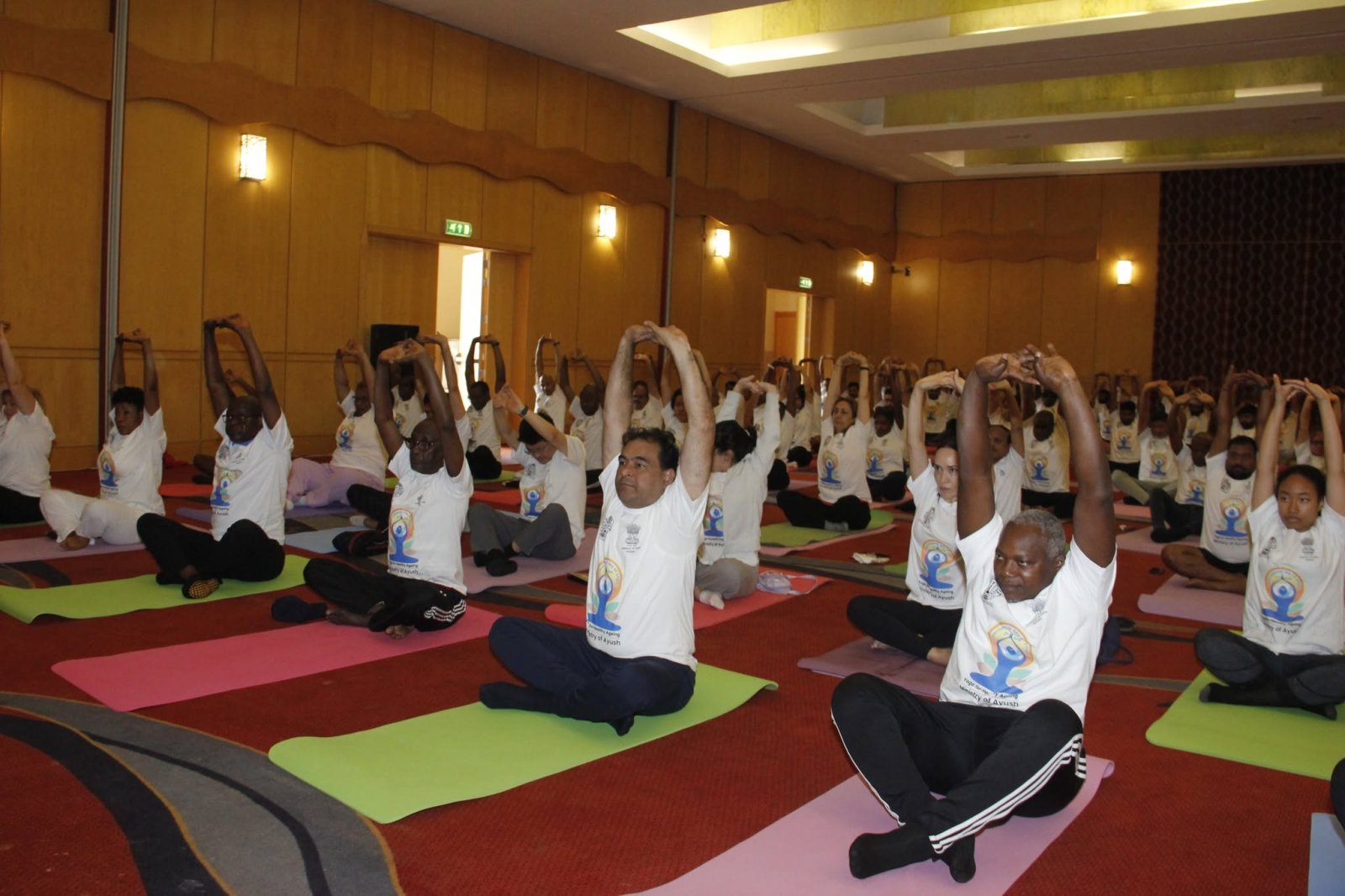 Embassy of India, Malabo celebrated the 12th International Day of Yoga at Bisila Palace, Malabo on 21 June, 2026 with Indian diaspora and friends of India.