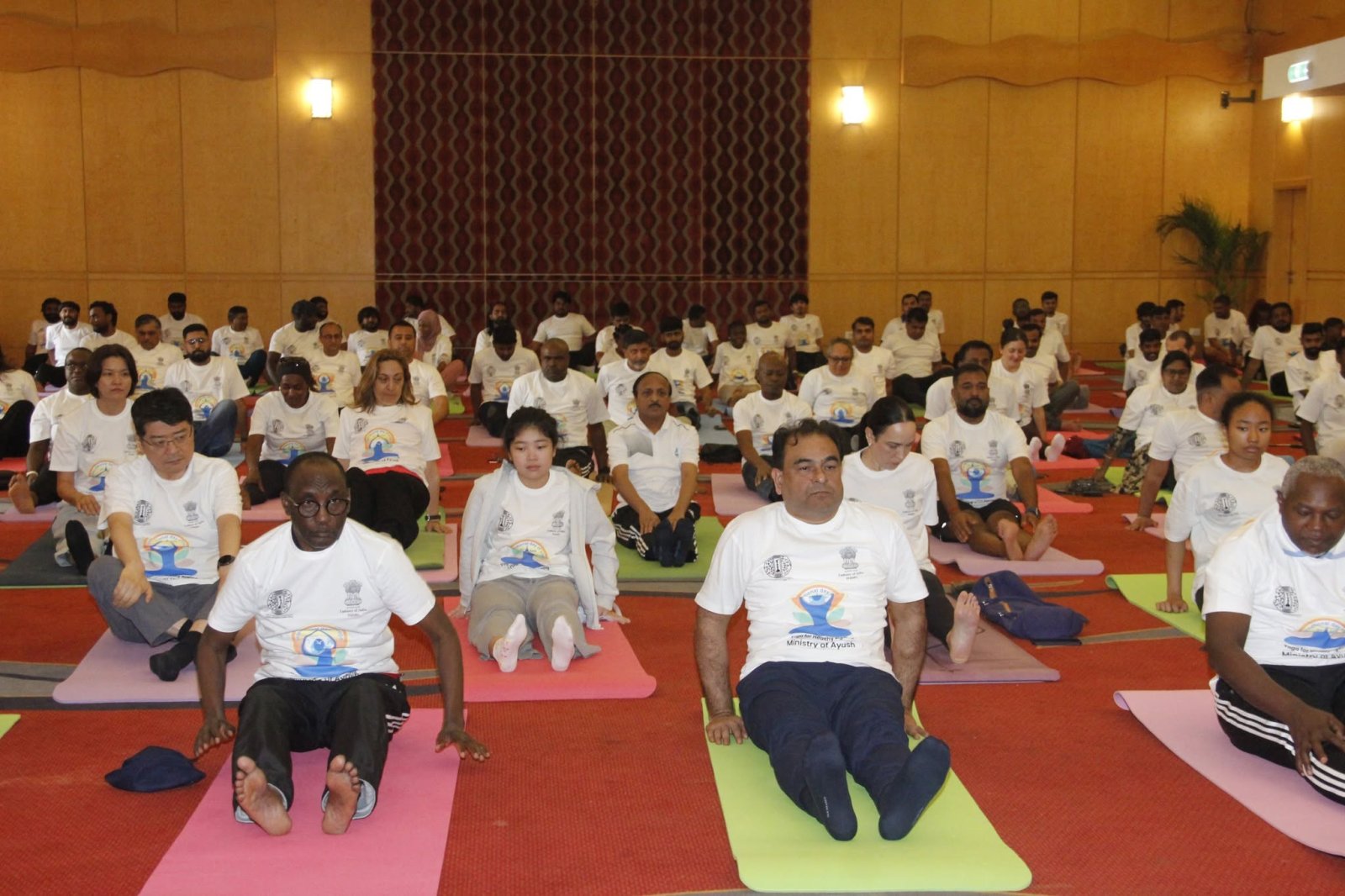 Embassy of India, Malabo celebrated the 12th International Day of Yoga at Bisila Palace, Malabo on 21 June, 2026 with Indian diaspora and friends of India.