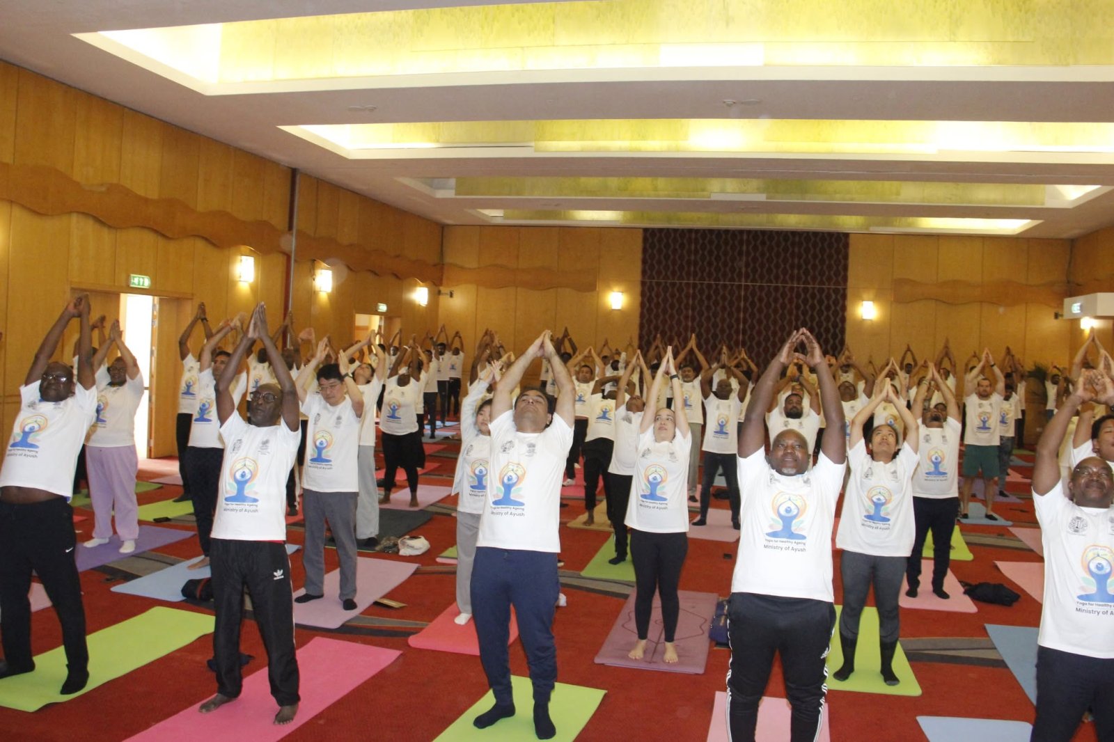 Embassy of India, Malabo celebrated the 12th International Day of Yoga at Bisila Palace, Malabo on 21 June, 2026 with Indian diaspora and friends of India.