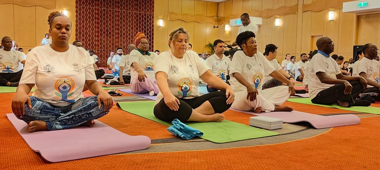 Embassy of India, Malabo celebrated the 12th International Day of Yoga at Bisila Palace, Malabo on 21 June, 2026 with Indian diaspora and friends of India.