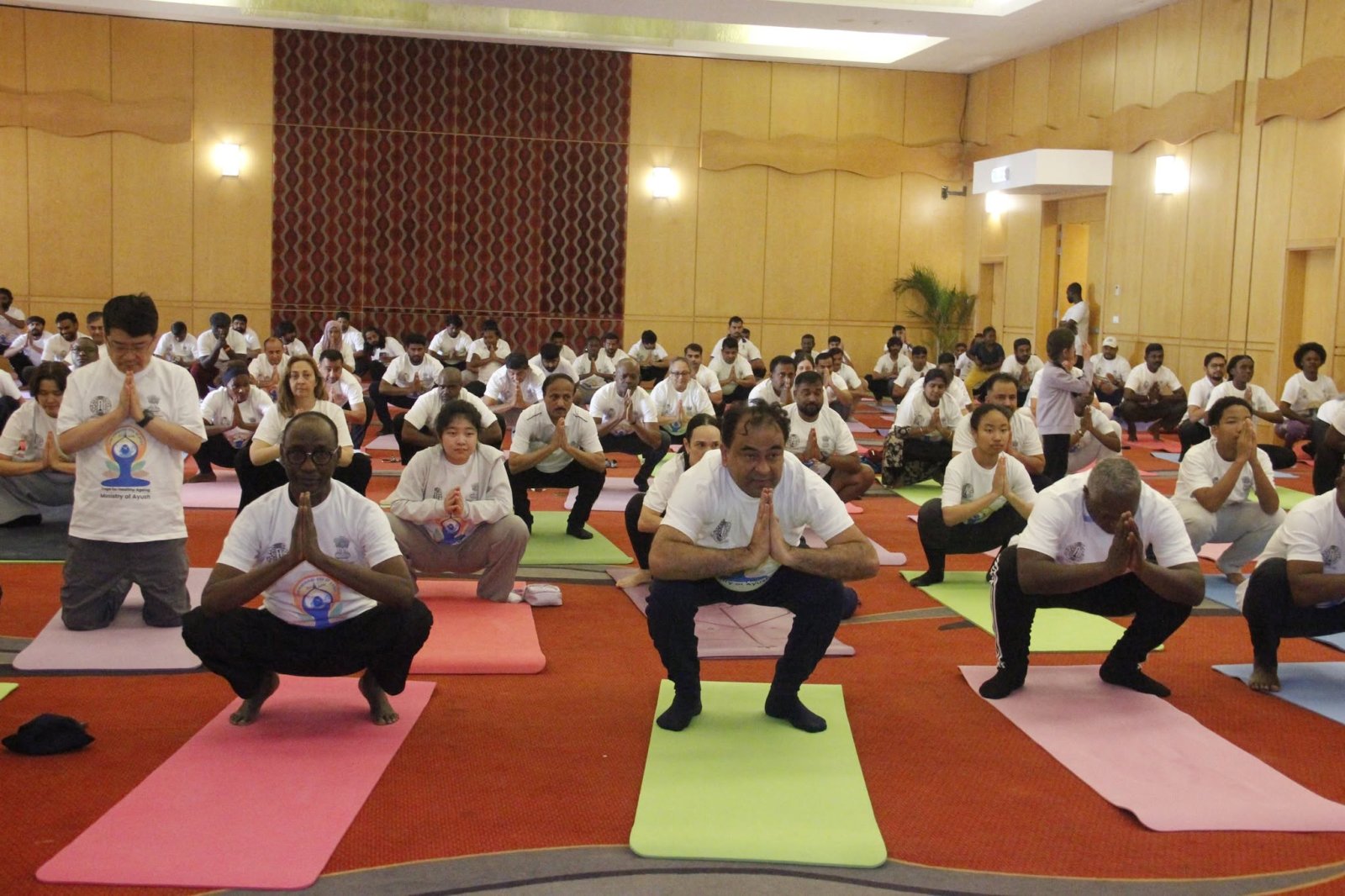 Embassy of India, Malabo celebrated the 12th International Day of Yoga at Bisila Palace, Malabo on 21 June, 2026 with Indian diaspora and friends of India.