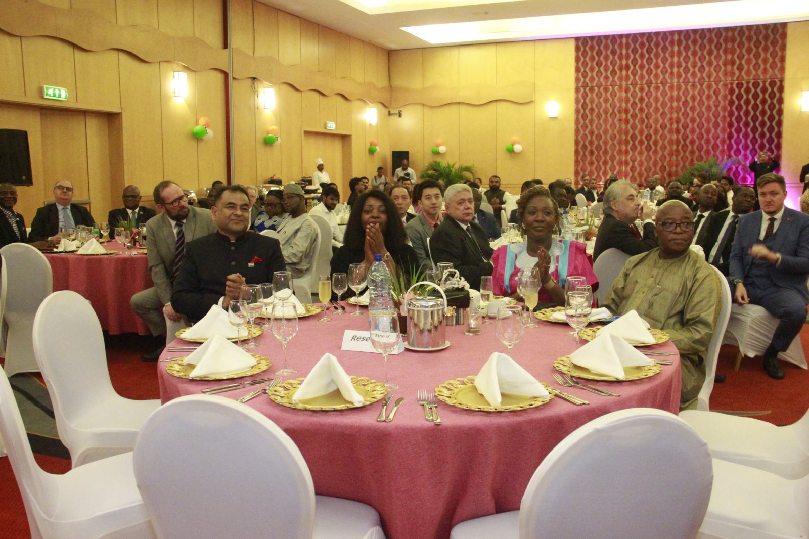 The Embassy hosted a reception on the occasion of the 77th Republic Day. H.E. Mrs. Mari-Cruz Evuna Andeme, Secretary of State, Ministry of Foreign Affairs of Equatorial Guinea graced the occasion as the Chief Guest. Glimpses of the reception.