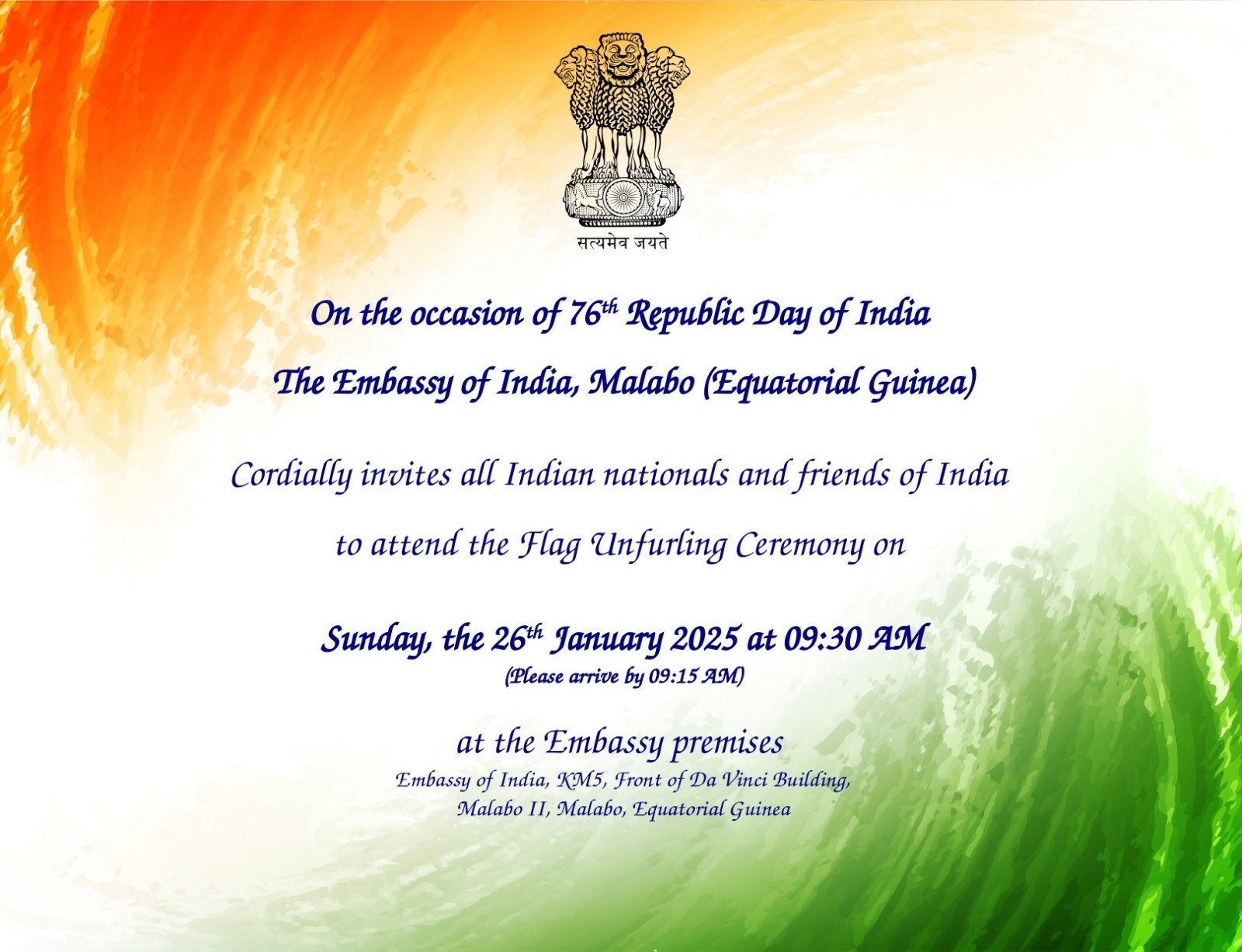Celebration of 11th International Day of Yoga, 2025 by Embassy of India, Malabo